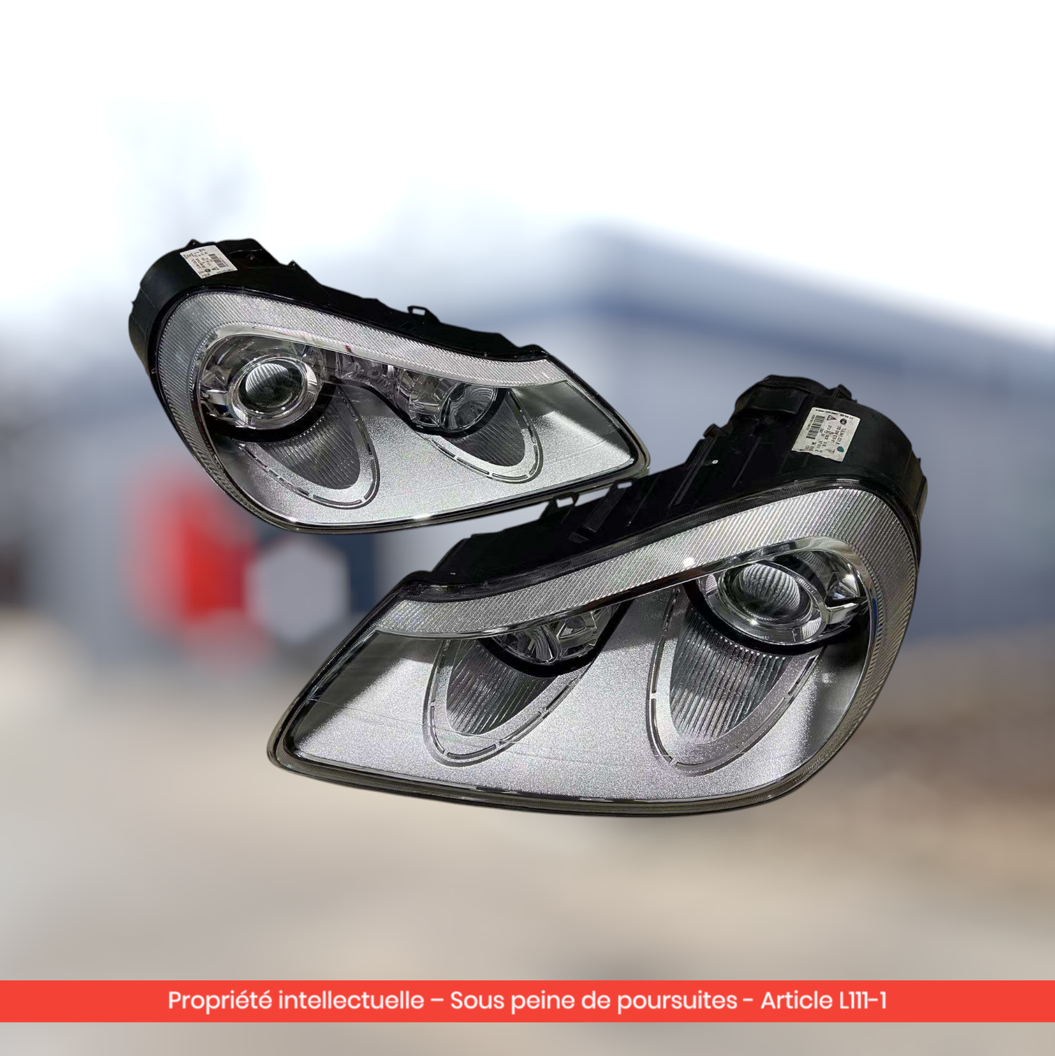 Phares avant reconditionnés pour Porsche Cayenne 957 — Côté : GAUCHE & DROIT — photo principale