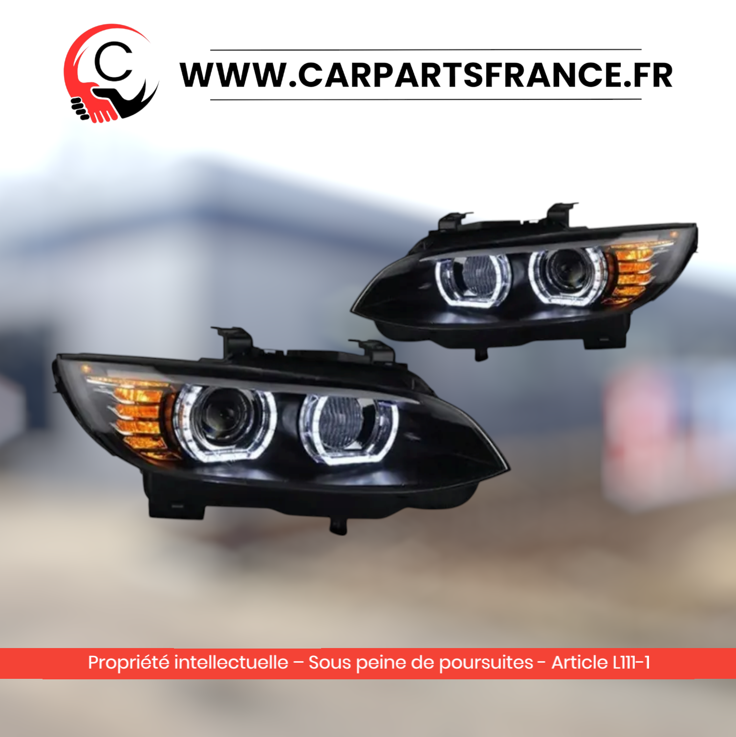 Phares BMW Série 3 E92 E93 Look M4 Reconditionné